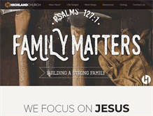 Tablet Screenshot of highlandchurch.net